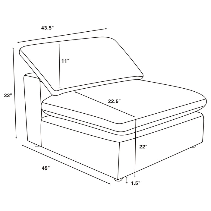Raleigh Modular Sectional Sofa - De Avenue Furniture