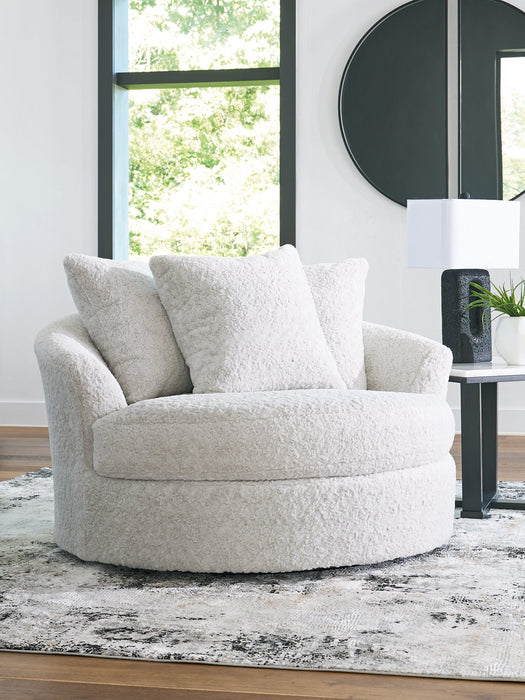 Cuddle Plush Oversized Swivel Accent Chair - De Avenue Furniture