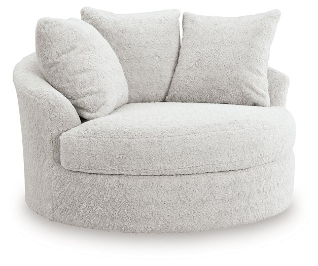 Cuddle Plush Oversized Swivel Accent Chair - De Avenue Furniture