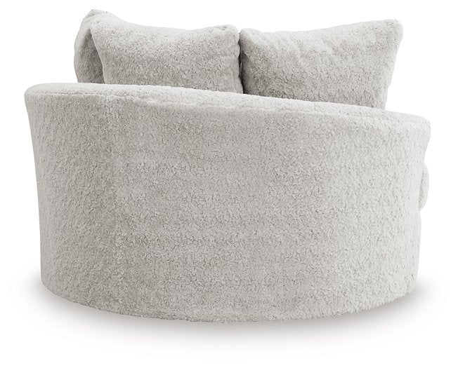 Cuddle Plush Oversized Swivel Accent Chair - De Avenue Furniture