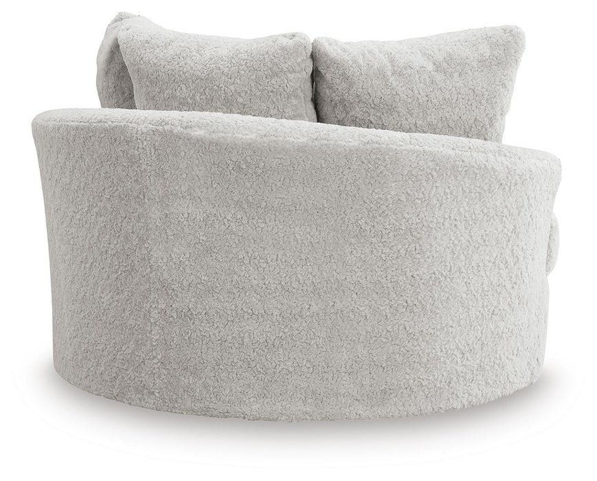 Cuddle Plush Oversized Swivel Accent Chair - De Avenue Furniture