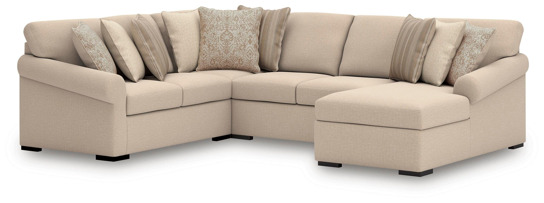 LadyMae Sectional with Chaise - De Avenue Furniture