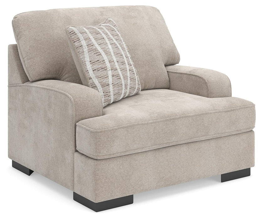 High Profile Chair & Ottoman Living Room Set - De Avenue Furniture