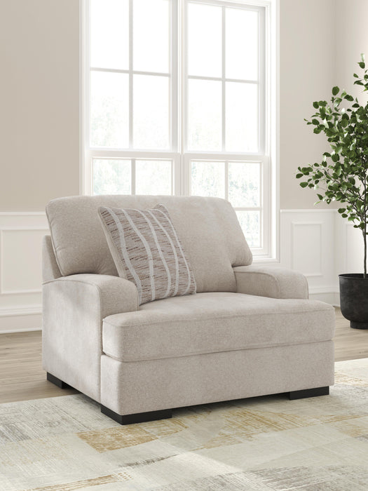 High Profile Chair & Ottoman Living Room Set - De Avenue Furniture