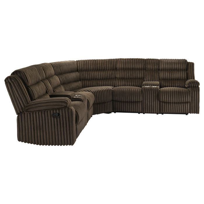 Atkinson Reclining Sectional Sofa - De Avenue Furniture
