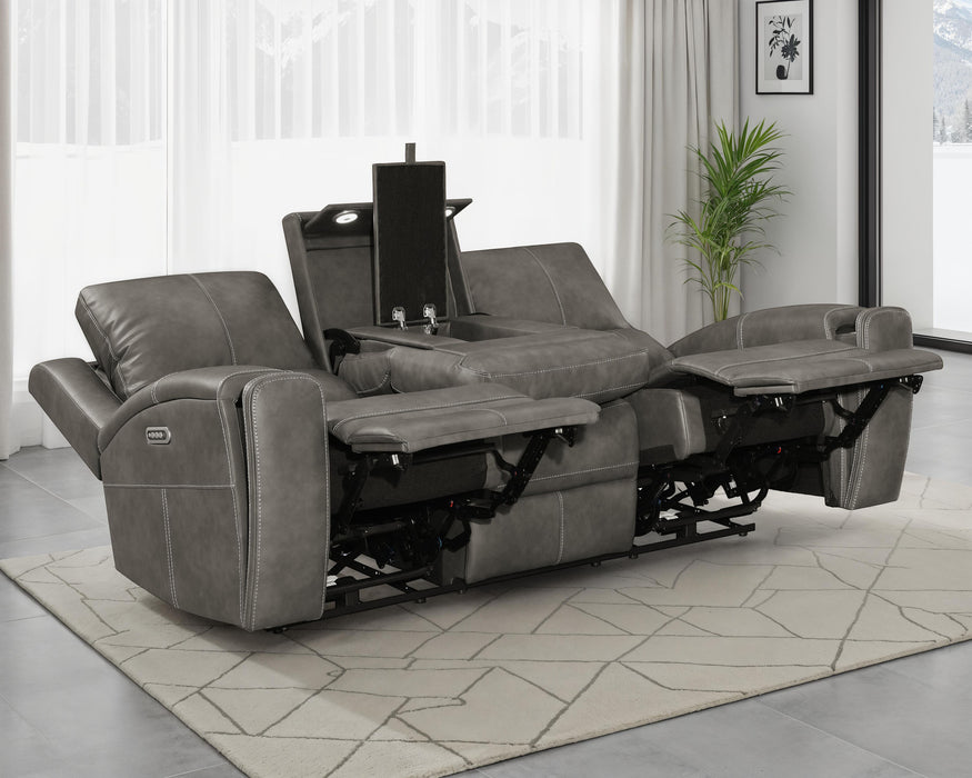 Brickston Triple Power Reclining Sofa - De Avenue Furniture