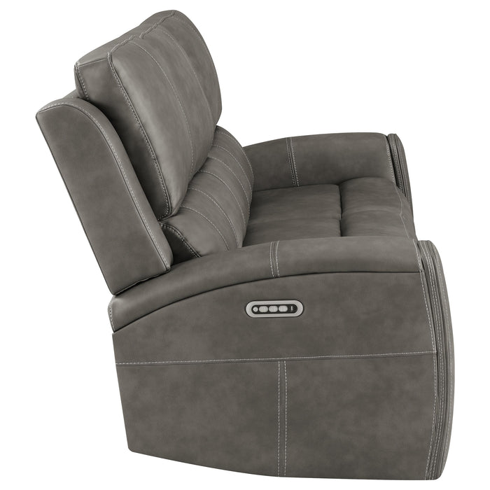 Brickston Triple Power Reclining Sofa - De Avenue Furniture