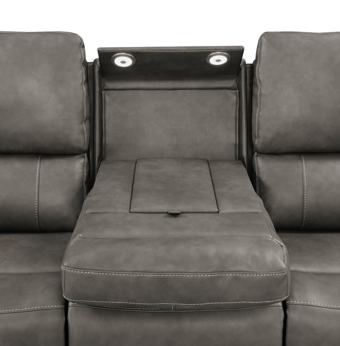 Brickston Triple Power Reclining Sofa - De Avenue Furniture