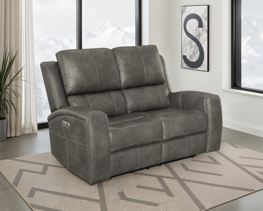 Brickston Triple Power Reclining Loveseat - De Avenue Furniture