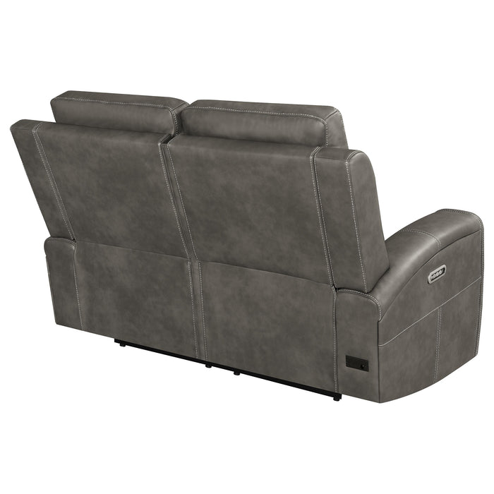 Brickston Triple Power Reclining Loveseat - De Avenue Furniture