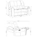 Brickston Triple Power Reclining Loveseat - De Avenue Furniture