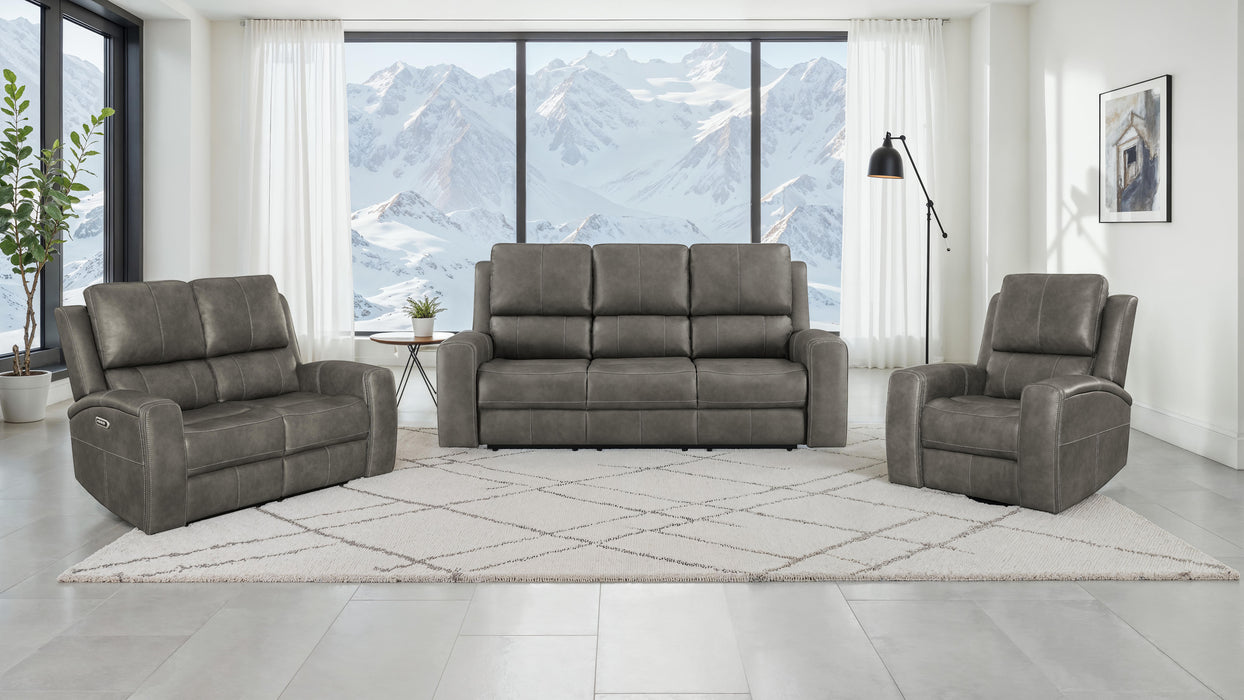 Brickston Triple Power Reclining Loveseat - De Avenue Furniture