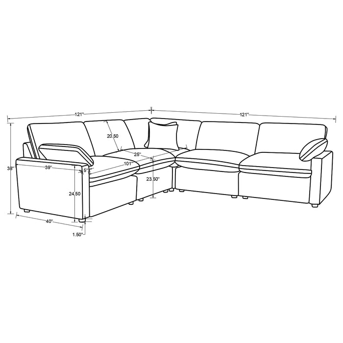 Collins Modular Power Reclining Sectional Sofa - De Avenue Furniture