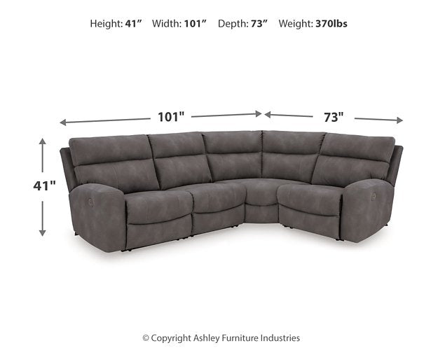 Next-Gen DuraPella Power Reclining Sectional - De Avenue Furniture
