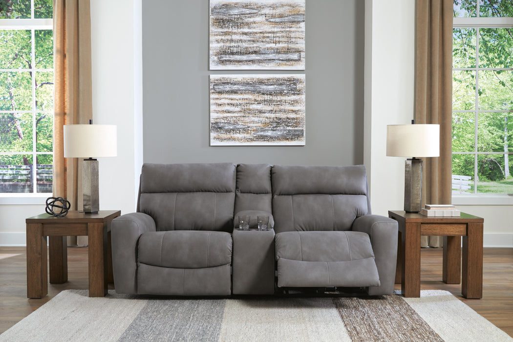 Next-Gen DuraPella Power Reclining Sectional Loveseat with Console - De Avenue Furniture