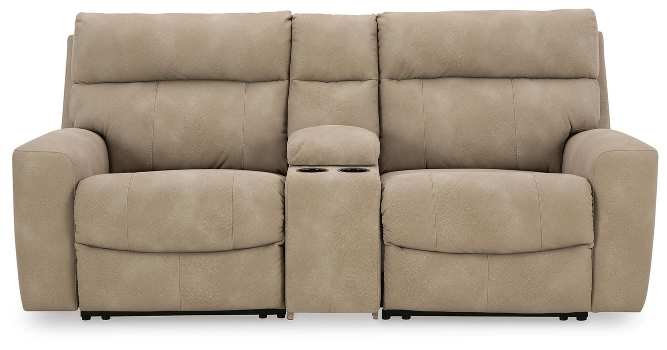 Next-Gen DuraPella Power Reclining Sectional Loveseat with Console - De Avenue Furniture