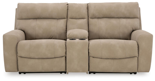 Next-Gen DuraPella Power Reclining Sectional Loveseat with Console - De Avenue Furniture