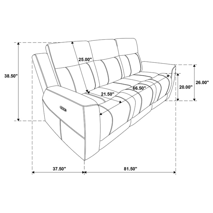 Kennett Power Reclining Sofa - De Avenue Furniture