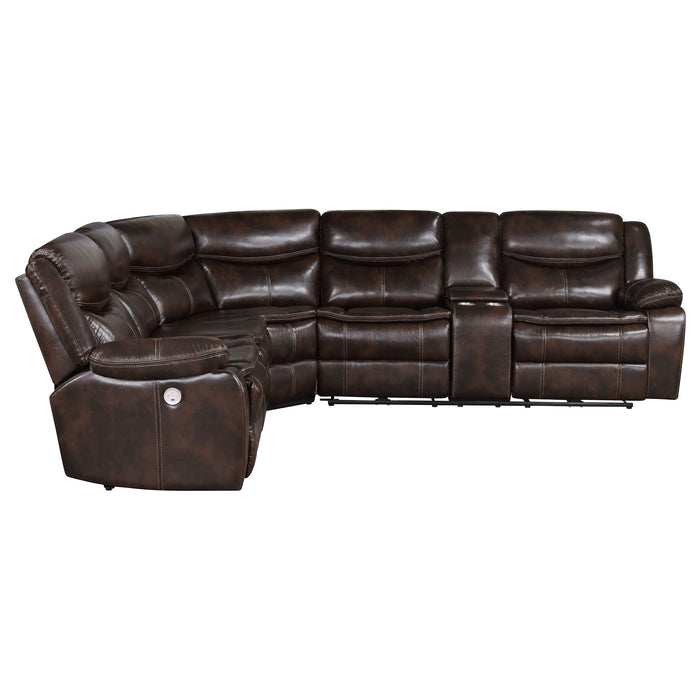 Sycamore Power Reclining Sectional Sofa - De Avenue Furniture