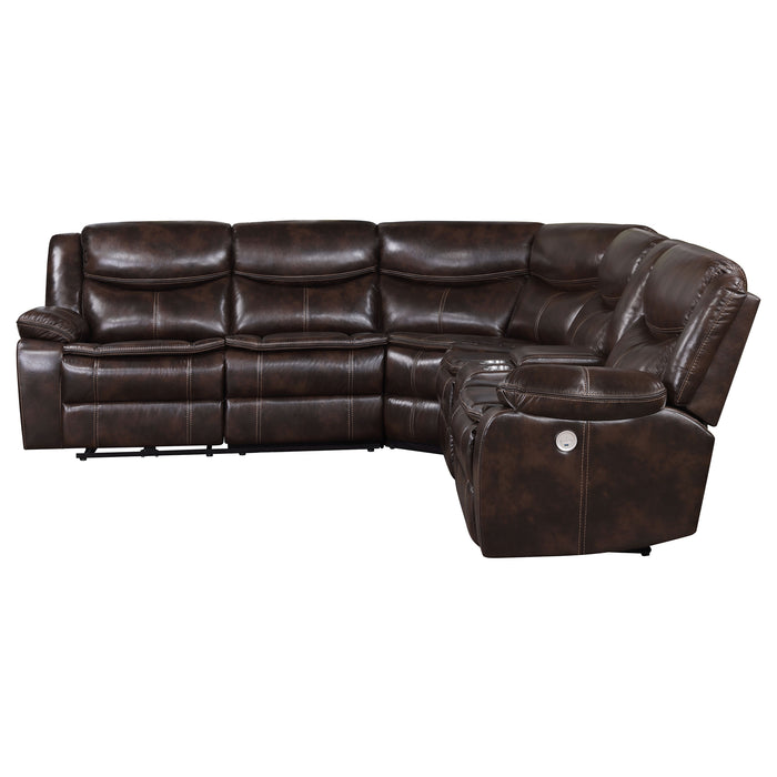 Sycamore Power Reclining Sectional Sofa - De Avenue Furniture