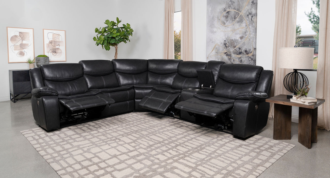 Sycamore Power Reclining Sectional Sofa - De Avenue Furniture