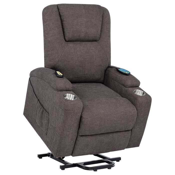 Louie Power Lift Massage Recliner - De Avenue Furniture