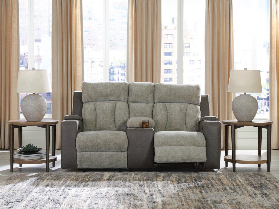 WhipLash Power Reclining Loveseat with Console - De Avenue Furniture