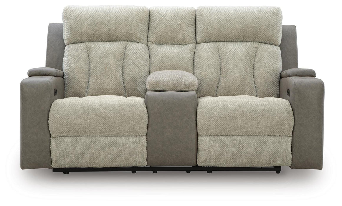 WhipLash Power Reclining Loveseat with Console - De Avenue Furniture