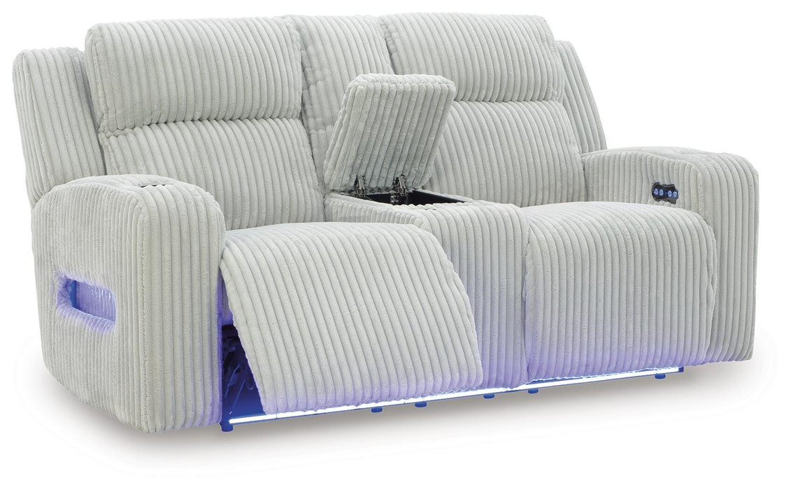Forest Lake Power Reclining Loveseat with Console - De Avenue Furniture
