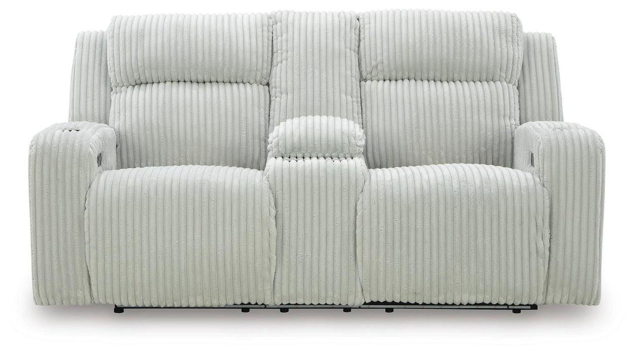 Forest Lake Power Reclining Loveseat with Console - De Avenue Furniture
