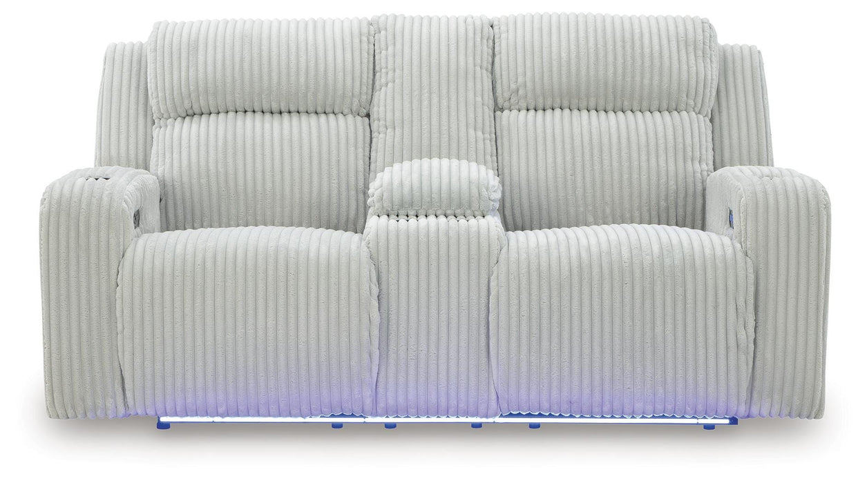 Forest Lake Power Reclining Loveseat with Console - De Avenue Furniture