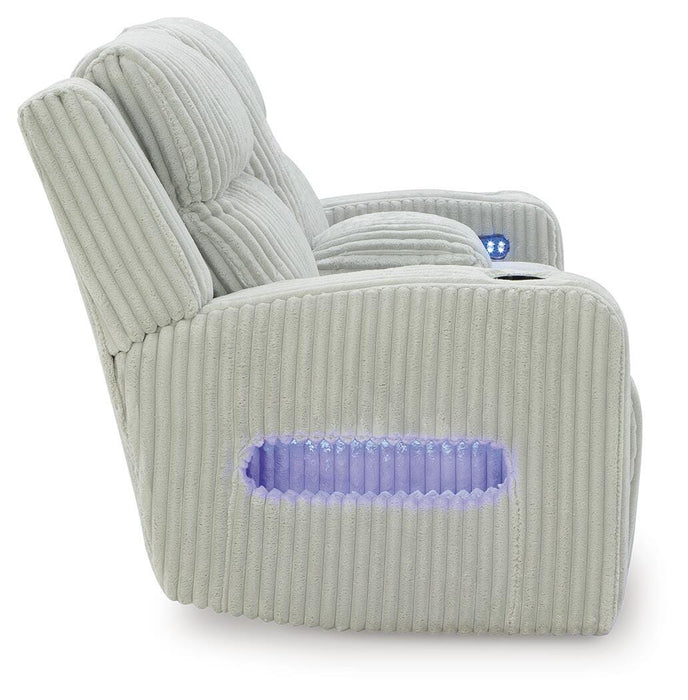Forest Lake Power Reclining Loveseat with Console - De Avenue Furniture