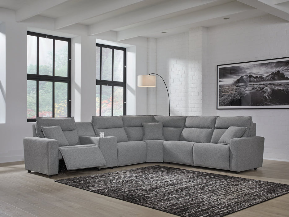 Modmax Reclining Sectional with Console - De Avenue Furniture