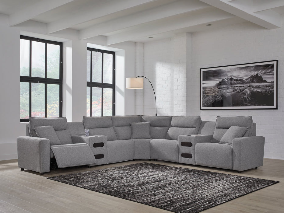 Modmax II Power Reclining Sectional with Audio Consoles - De Avenue Furniture