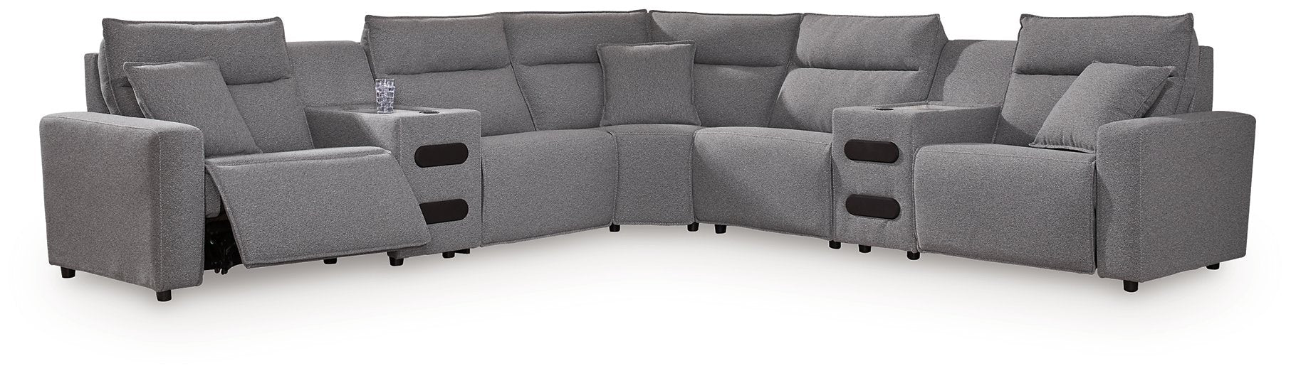 Modmax II Power Reclining Sectional with Audio Consoles - De Avenue Furniture