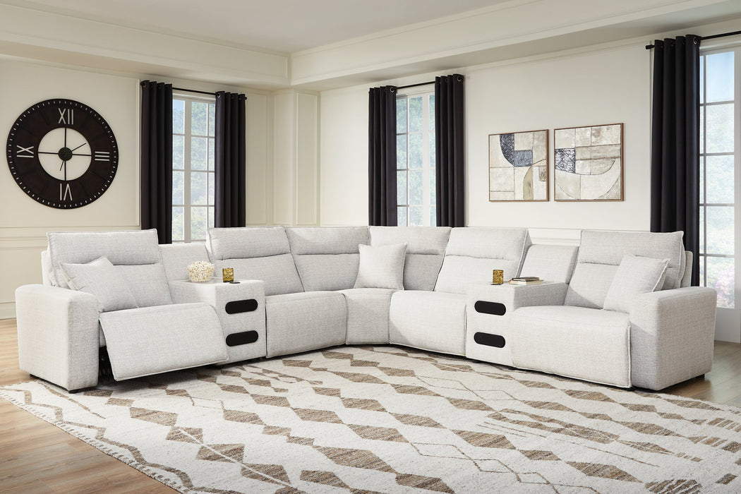 Modmax II Power Reclining Sectional with Audio Consoles - De Avenue Furniture