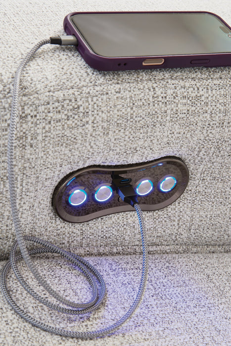 Modmax II Power Reclining Sectional with Audio Consoles - De Avenue Furniture