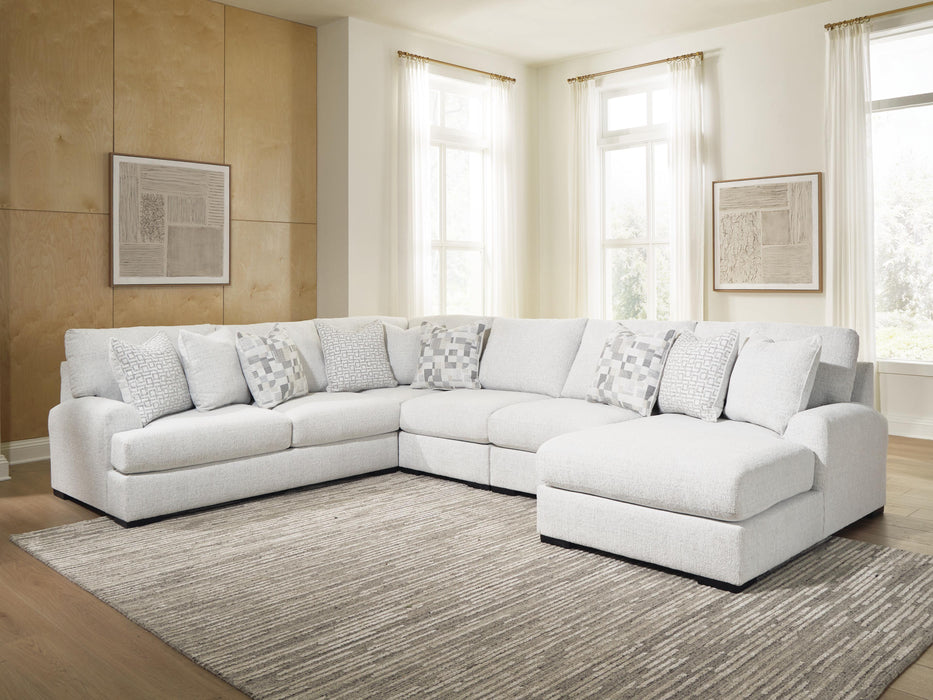 Misty-Lakes Sectional with Chaise - De Avenue Furniture