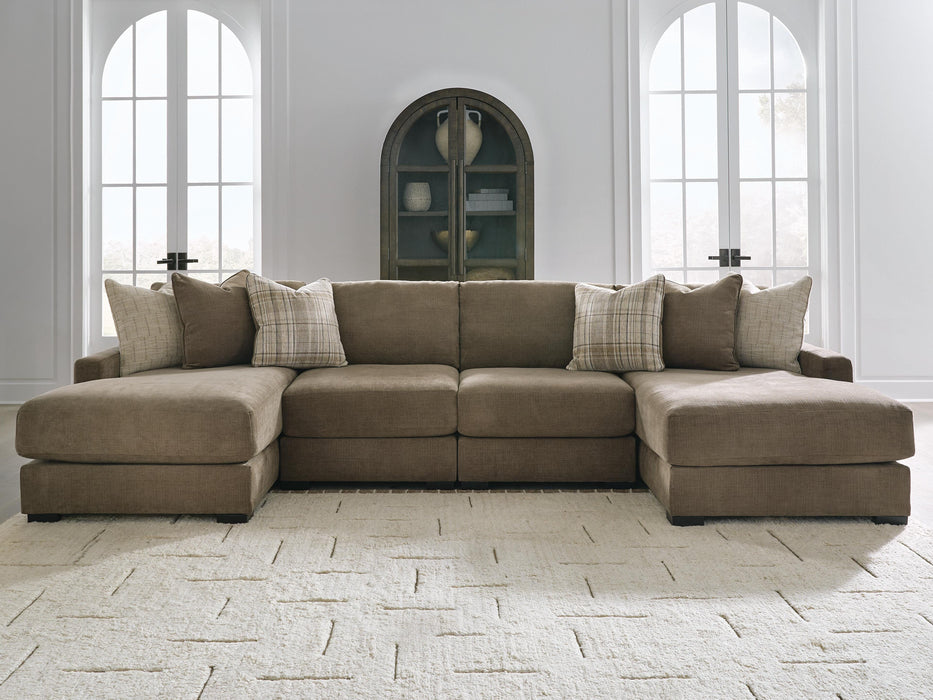 Camellia-Court Double Chaise Sectional - De Avenue Furniture