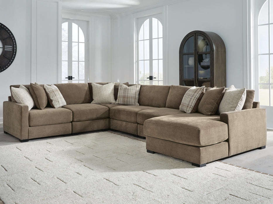 Camellia-Court Sectional with Chaise - De Avenue Furniture