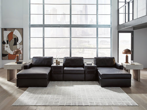 Modmax II Double Chaise Sectional with Audio Consoles - De Avenue Furniture