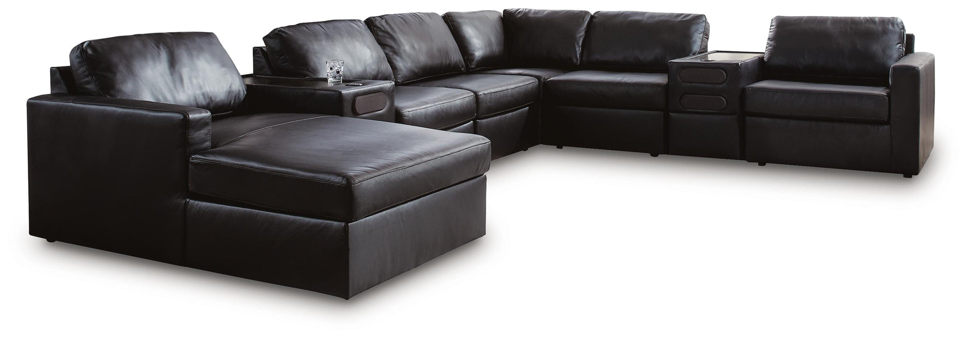 Modmax II Sectional with Chaise and Audio Consoles - De Avenue Furniture