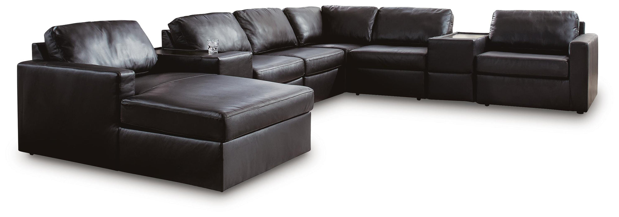 Modmax II Sectional with Chaise and Storage Consoles - De Avenue Furniture