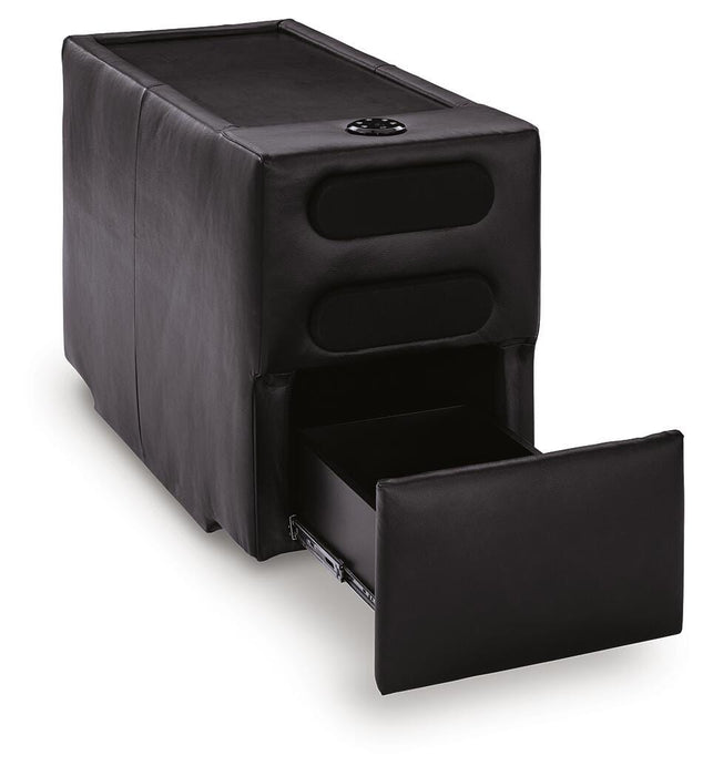 Modmax II Sectional Loveseat with Audio Console - De Avenue Furniture