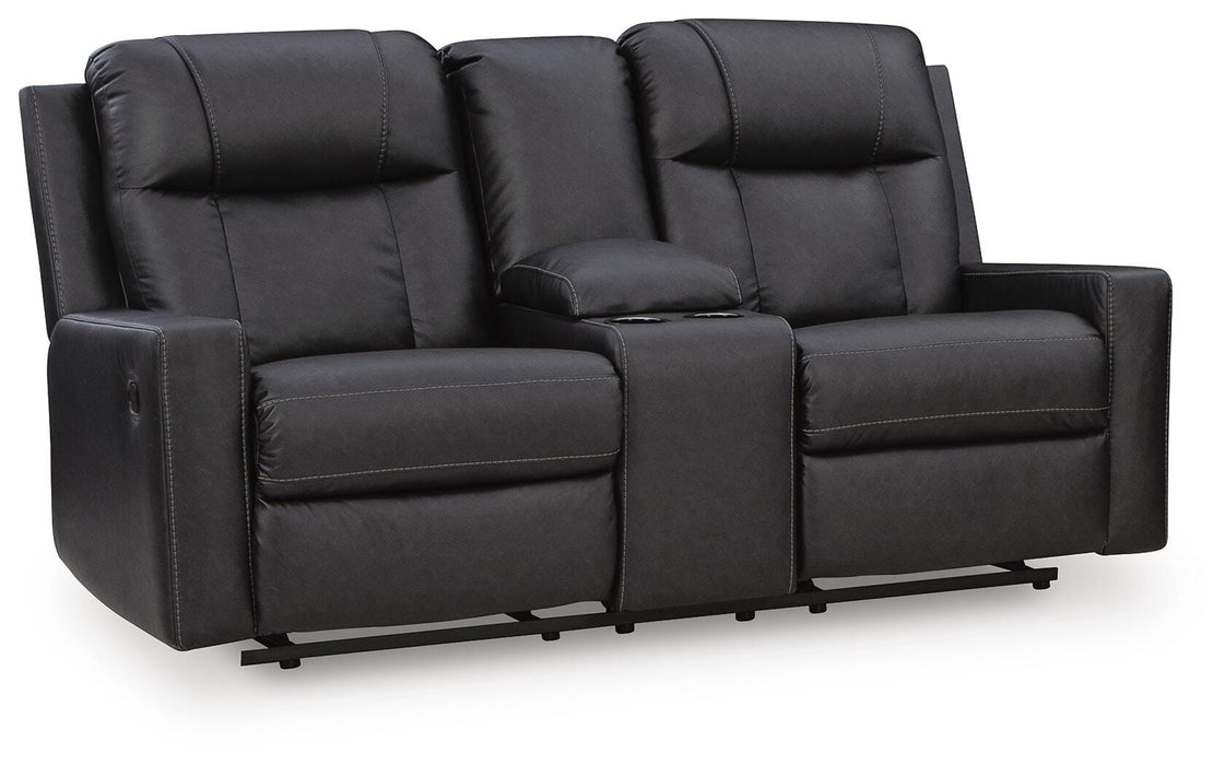 Mackmenville Reclining Loveseat with Console - De Avenue Furniture