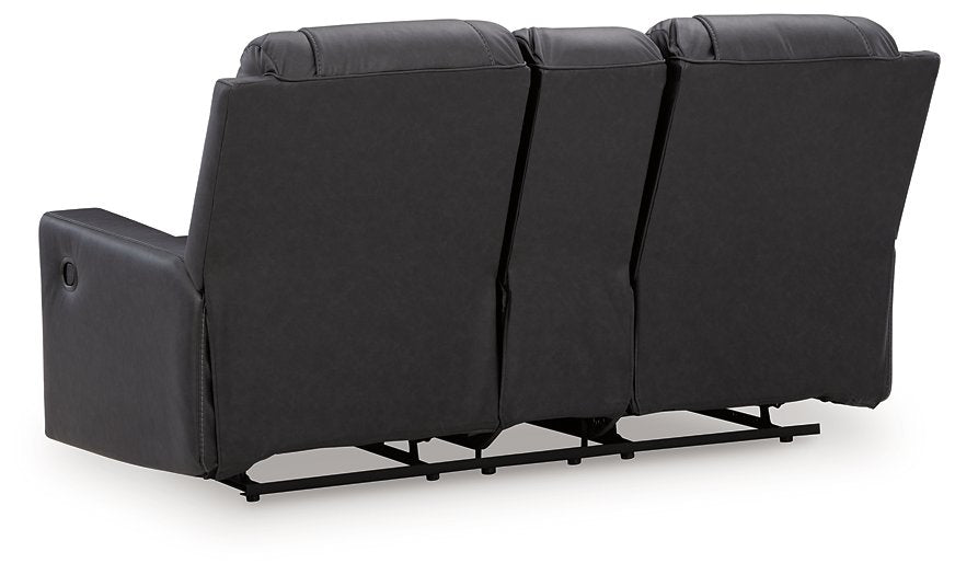Mackmenville Reclining Loveseat with Console - De Avenue Furniture