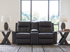 Mackmenville Reclining Loveseat with Console - De Avenue Furniture