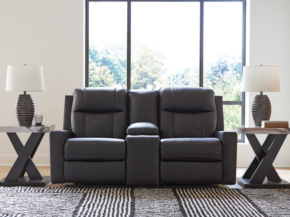 Mackmenville Reclining Loveseat with Console - De Avenue Furniture