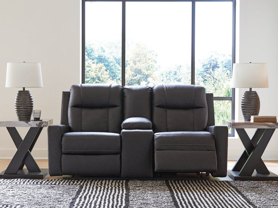 Mackmenville Reclining Loveseat with Console - De Avenue Furniture