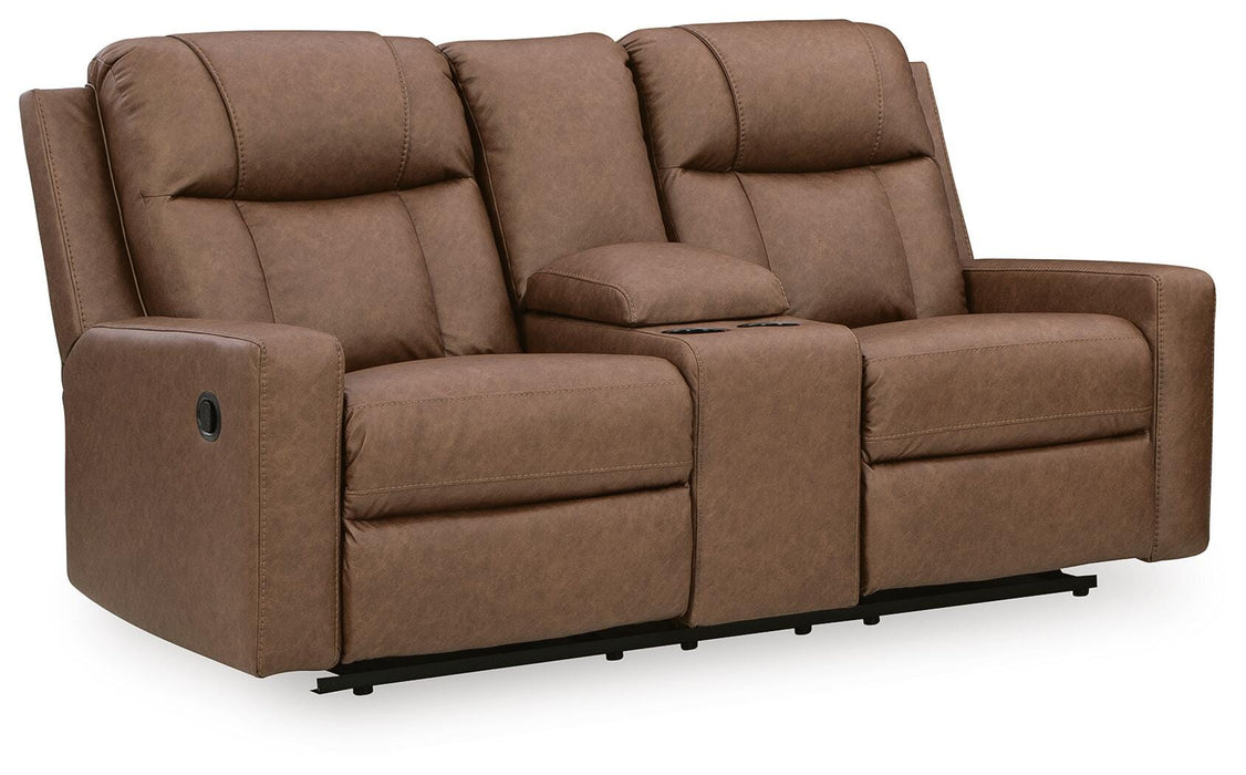 Mackmenville Reclining Loveseat with Console - De Avenue Furniture